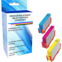 eReplacements E5Y50AA-ER Remanufactured Ink Cartridge Replacement for HP 920XL High Yield Cyan/Magenta/Yellow Color Combo Pack