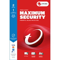Trend Micro Maximum Security Add-on - Subscription - 2 Device - 1 Year