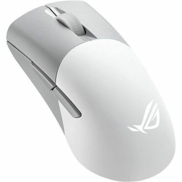 Asus ROG Keris Wireless AimPoint Gaming Mouse - Bluetooth/Radio Frequency - USB 2.0 - Optical - 5 Programmable Button(s) - Moonlight White - 1