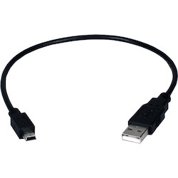 QVS USB 2.0 Type A Male to Mini B Male Sync and Charger Cable