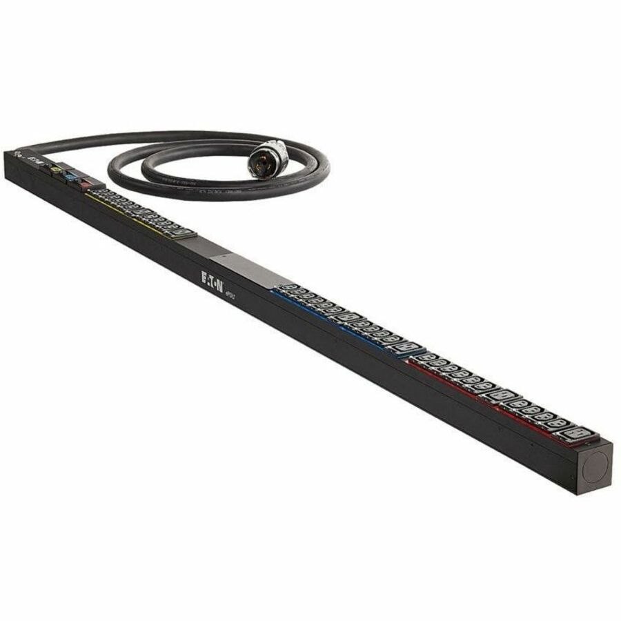 Eaton Basic Rack PDU, 2U, L21-30P input, 5.76kW, 100-240V, 24A, 10 ft cord, (6) 5-20R, (12) C13, (3) C19