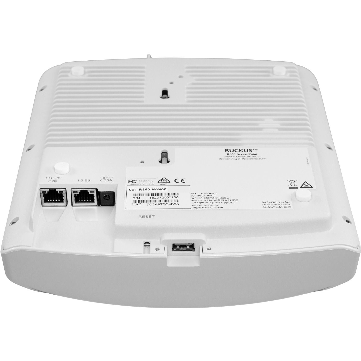 CommScope Unleashed R850 Dual Band 802.11ax 5.81 Gbit/s Wireless Access Point - Indoor