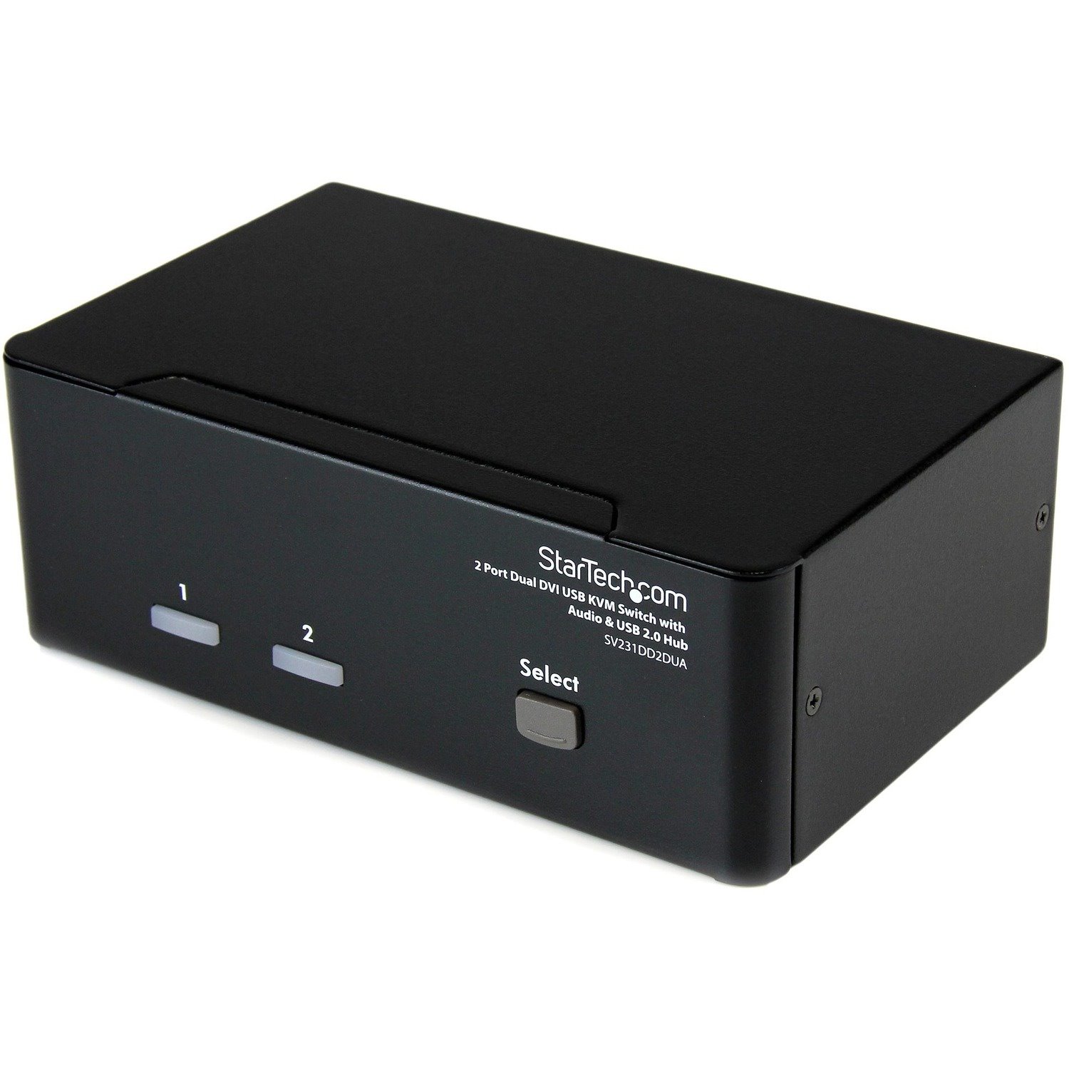 StarTech.com DVI KVM Switch with Audio & USB 2.0 Hub &acirc;&euro;" 2-Port USB KVM Switch - 1920 x 1200 - Dual Monitor KVM Switch (SV231DD2DUA)