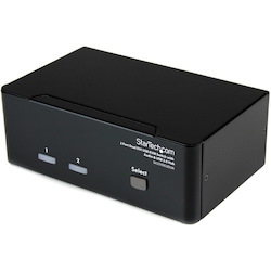 StarTech.com 2 Port Dual DVI USB KVM Switch with Audio & USB Hub