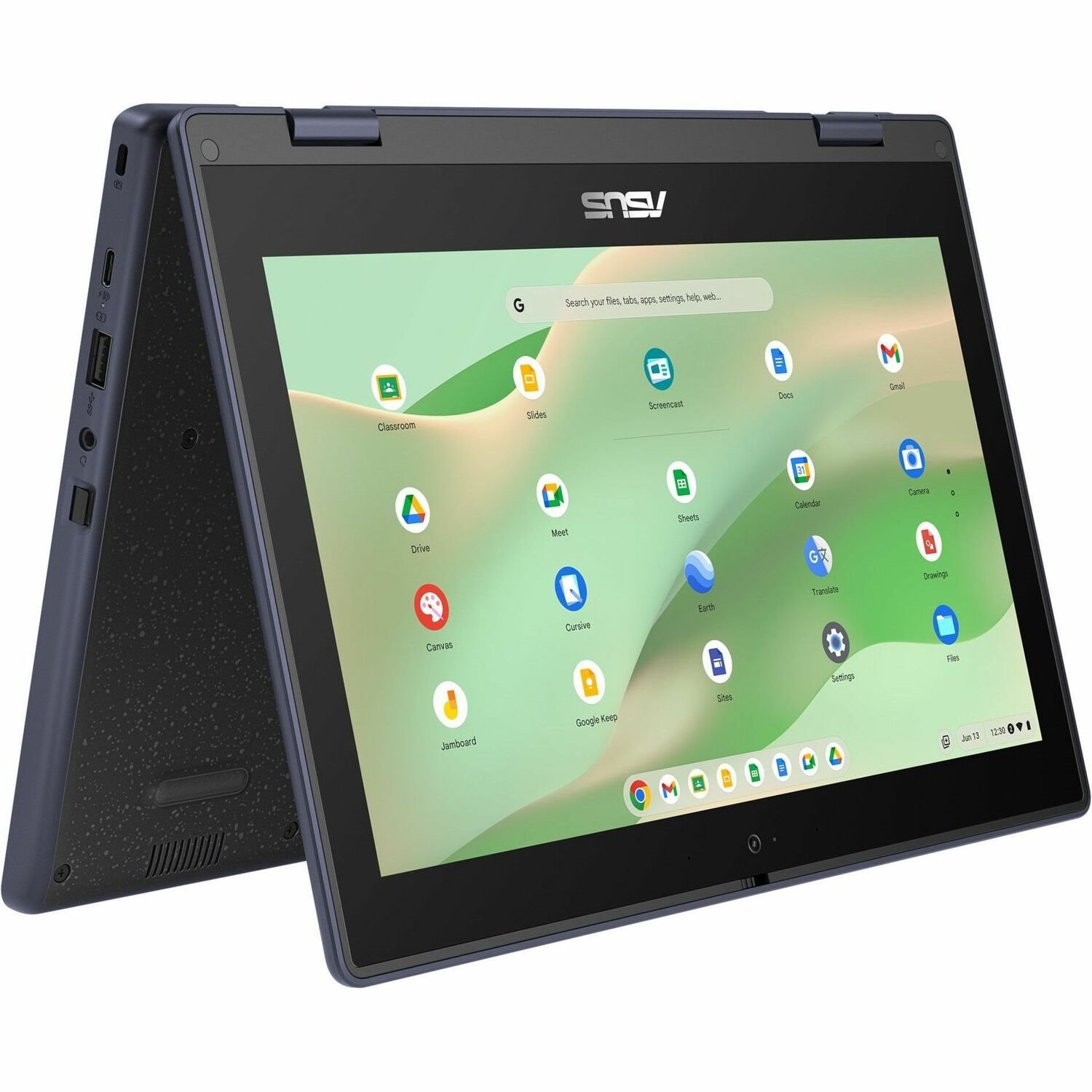 Asus Chromebook Flip CR11 CR1102FGA-YZ84T-S 11.6" Touchscreen Rugged Convertible 2 in 1 Chromebook - HD - Intel N100 - 8 GB - 64 GB Flash Memory - Mineral Gray
