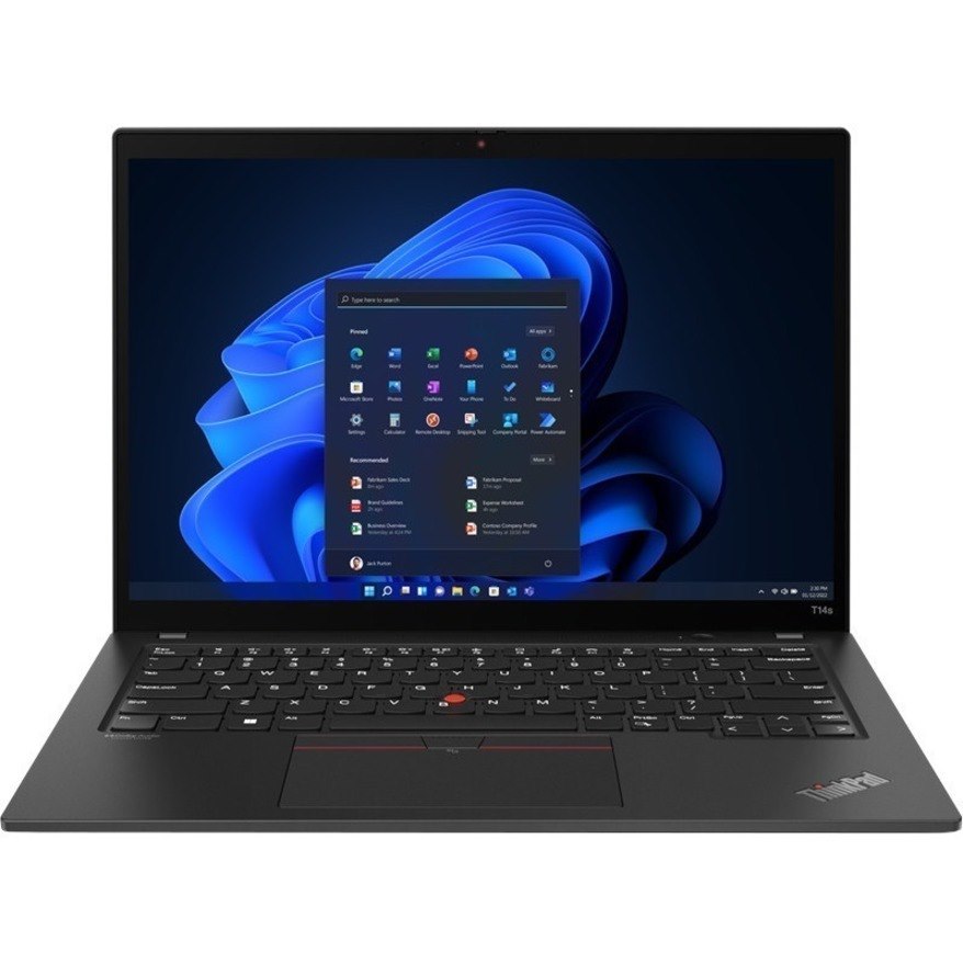 Lenovo ThinkPad T14s Gen 3 21BR00GJUS 14" Touchscreen Notebook - WUXGA - Intel Core i7 12th Gen i7-1270P - 16 GB - 512 GB SSD - English Keyboard - Thunder Black