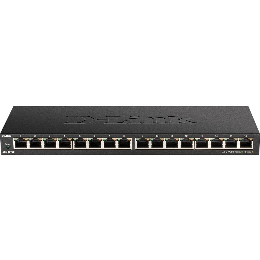 D-Link DGS-1016S 16 Ports Ethernet Switch - Gigabit Ethernet - 10/100/1000Base-T