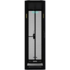 HPE Enterprise 42U Floor Standing Rack Cabinet for Server, KVM Switch - Black, Silver