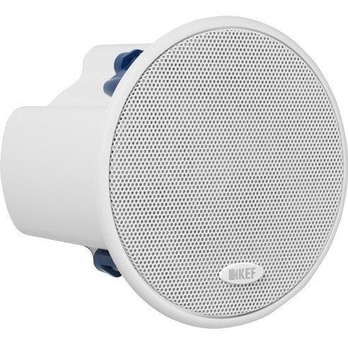 KEF Soundlight CI100.2QR 2-way Flush Mount, In-wall, In-ceiling Speaker - 50 W RMS - White