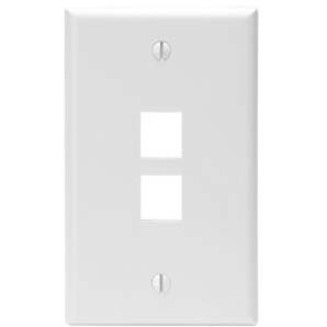 Leviton QuickPort 2 Socket Faceplate