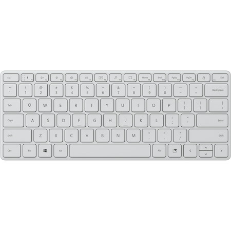 Microsoft Designer Compact Keyboard - Wireless Connectivity - Glacier