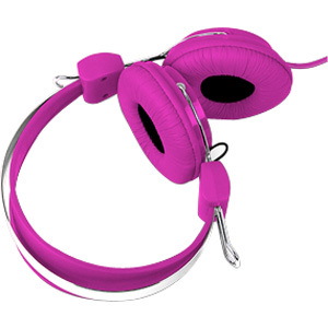 LASER Headphones Stereo Kid Friendly - Pink