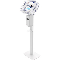 CTA Digital: Premium Thin Profile Sanitizing Station (White)
