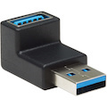 Tripp Lite by Eaton USB 3.0 SuperSpeed Adapter - USB-A to USB-A, M/F, Down Angle, Black