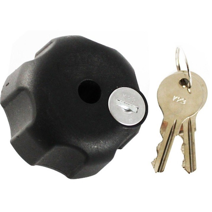 RAM Mounts Key Lock Knob With Brass Insert For B Size Socket Arms