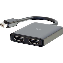 C2G 4K Mini DisplayPort to HDMI Monitor Splitter - Dual Monitor Hub