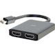 C2G 4K Mini DisplayPort to HDMI Monitor Splitter - Dual Monitor Hub