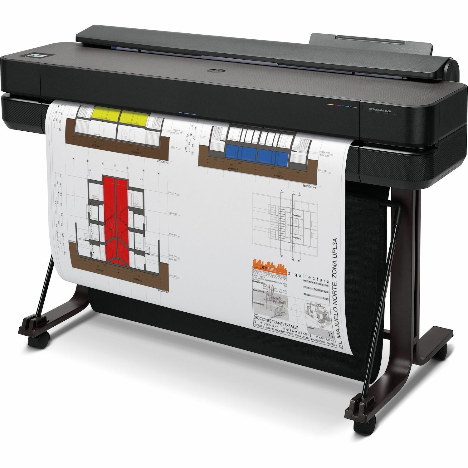 HP Designjet T650 A0 Inkjet Large Format Printer - Includes Printer - 36" Print Width - Color