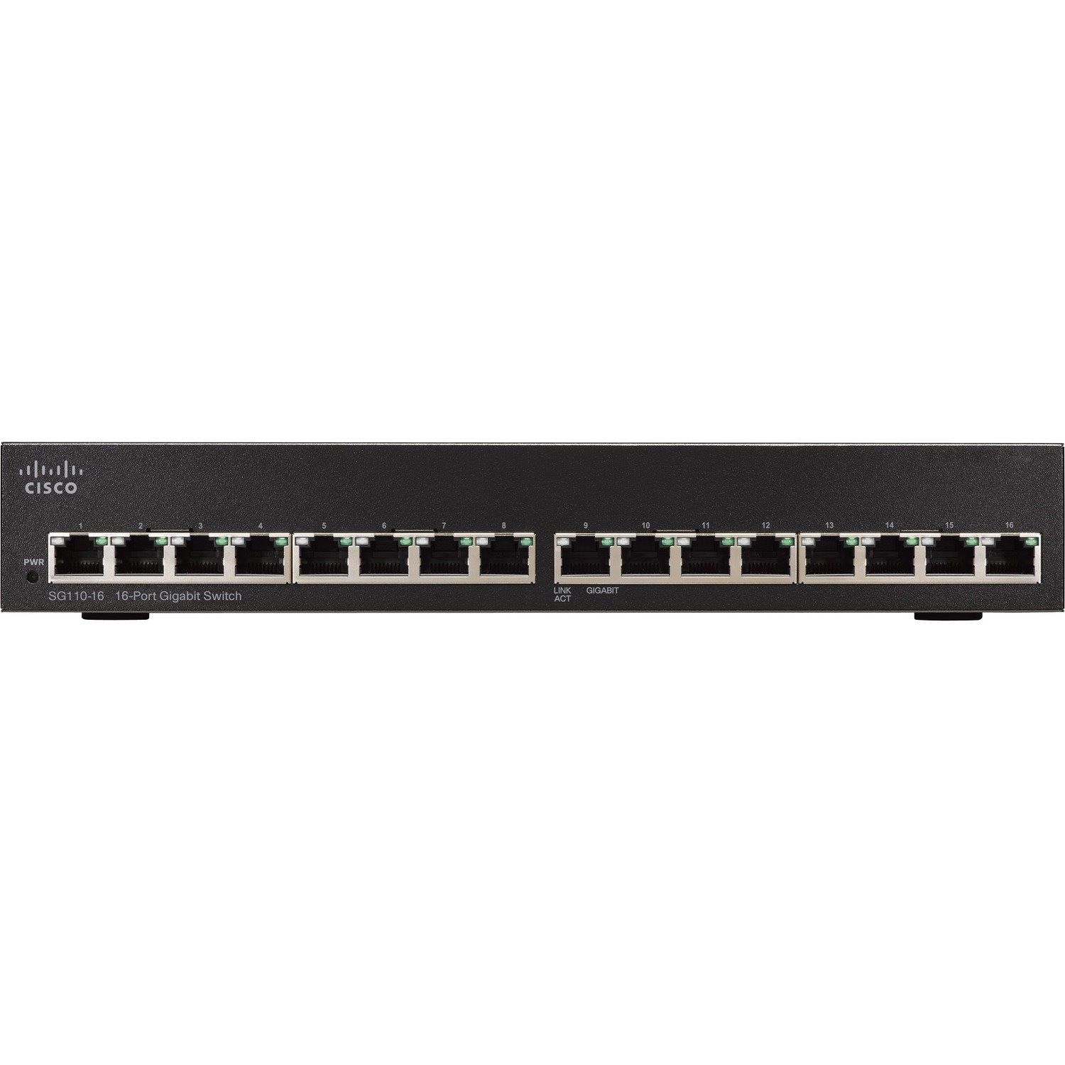 Cisco SG110-16 16 Ports Ethernet Switch - Gigabit Ethernet - 1000Base-X