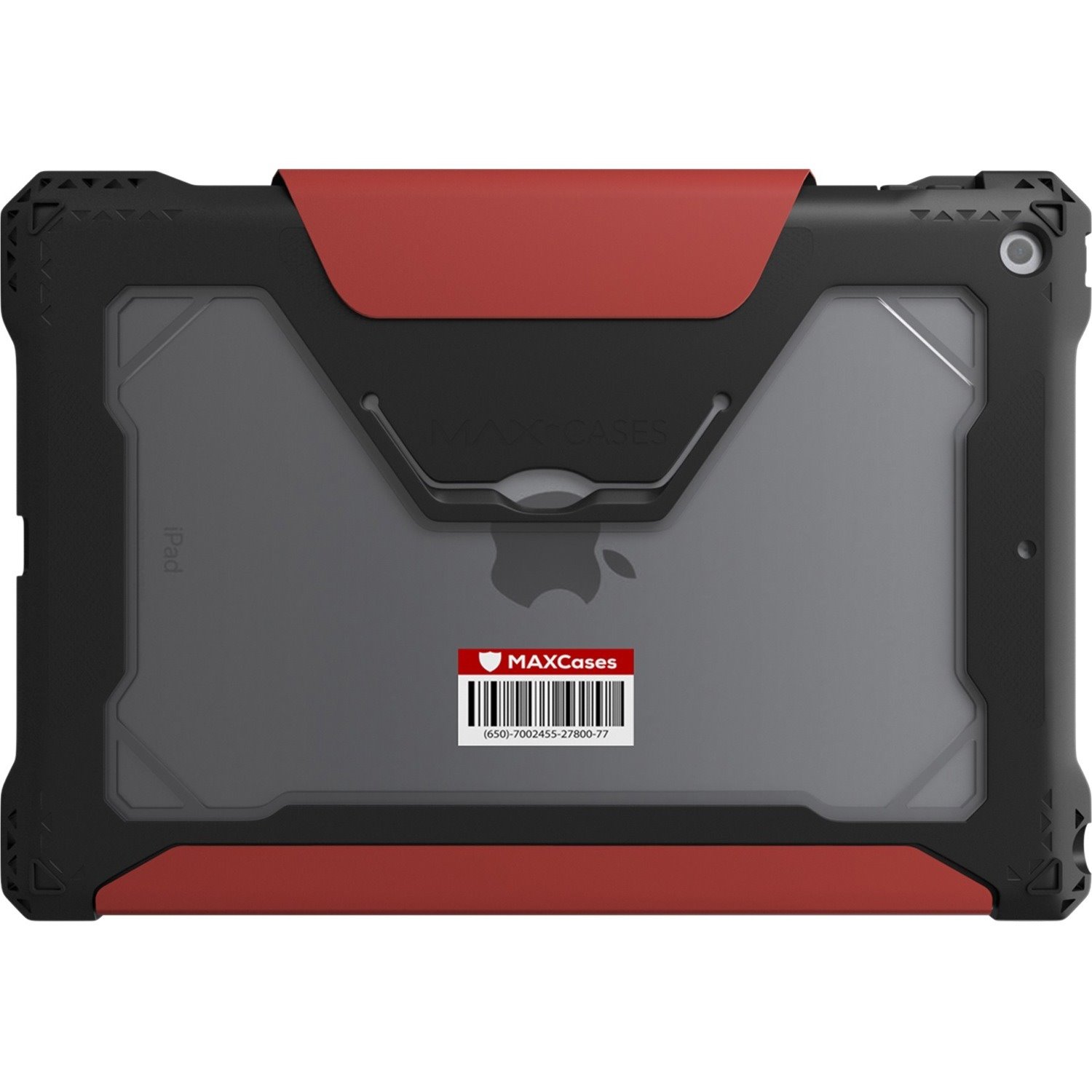 Extreme Folio-X2 for iPad 9 (7/8) 10.2" (2021) (New Wipeable Material) (Red)