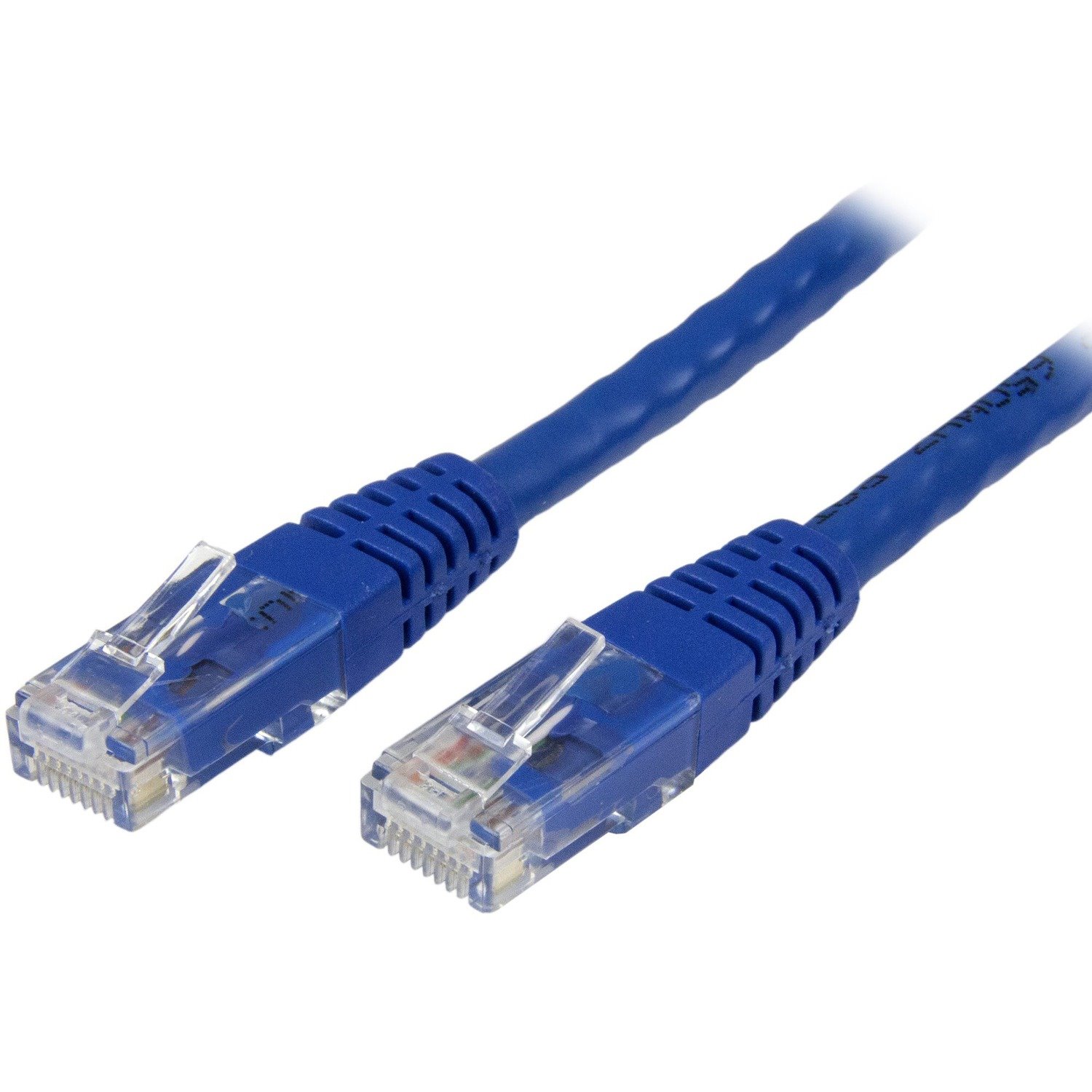 StarTech.com 100ft CAT6 Ethernet Cable - Blue Molded Gigabit - 100W PoE UTP 650MHz - Category 6 Patch Cord UL Certified Wiring/TIA