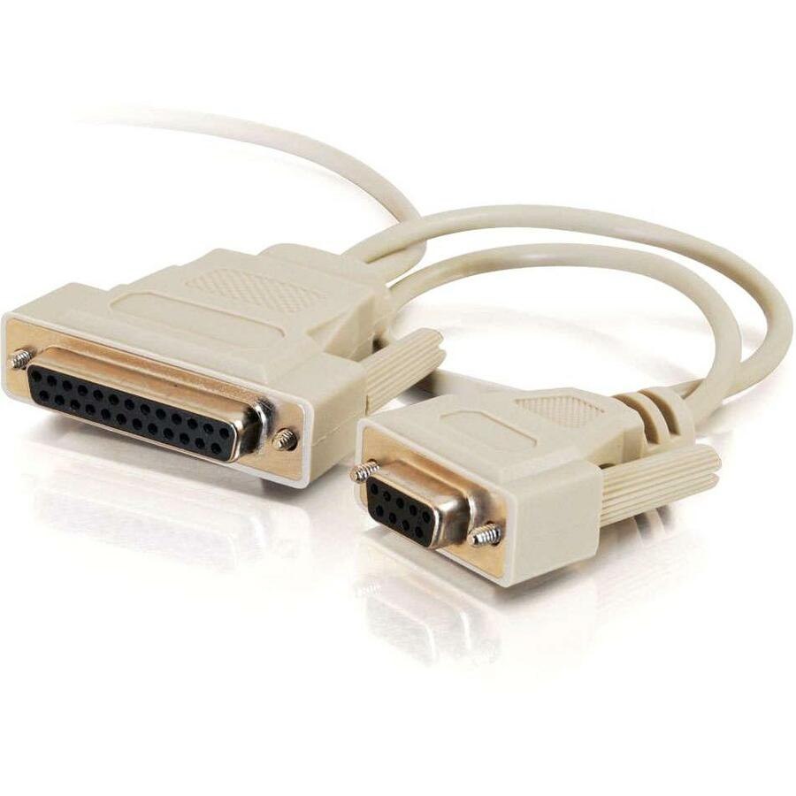 C2G 6ft DB9 Female to DB25 Female Universal Serial LapLink Compatible Cable