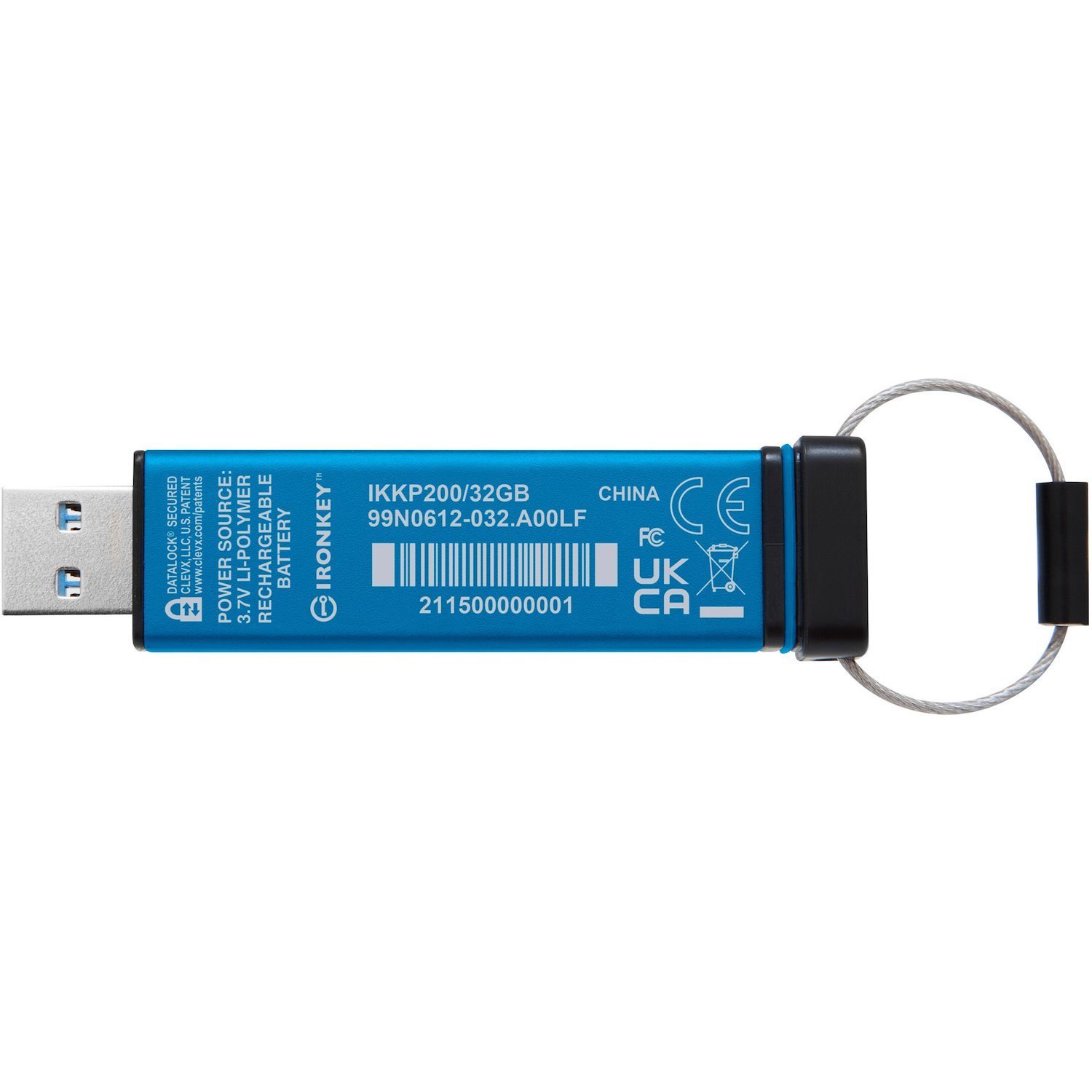 Kingston Keypad 200 IKKP200 32 GB USB 3.2 (Gen 1) Type A Flash Drive - XTS-AES