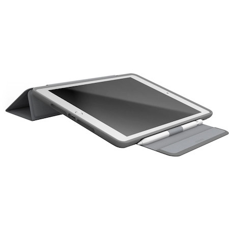 OtterBox Symmetry Series 360 Carrying Case (Folio) for 10.2" Apple iPad (9th Generation), iPad (8th Generation), iPad (7th Generation) Tablet - After Dark (Gray/Clear)