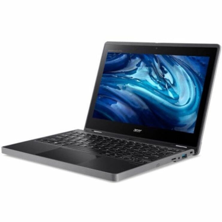 Acer TravelMate Spin B3 B311R-33 TMB311R-33-C04F 11.6" Touchscreen Convertible 2 in 1 Notebook - WXGA - Intel N100 - 4 GB - 128 GB Flash Memory - English Keyboard - Black