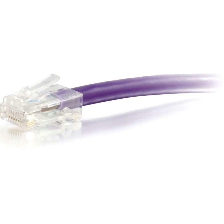 C2G 25 ft Cat6 Non Booted UTP Unshielded Network Patch Cable - Purple