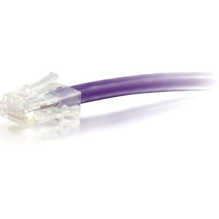 C2G-4ft Cat5e Non-Booted Unshielded (UTP) Network Patch Cable - Purple