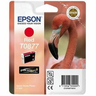 Epson T087 Original Inkjet Ink Cartridge - Red - 1 Pack