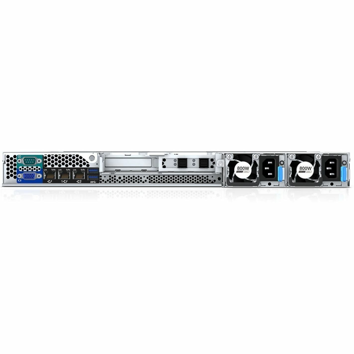 Lenovo ThinkSystem SR250 V3 7DCL1001NA 1U Rack Server - 1 x Intel Xeon E-2478 2.80 GHz - 32 GB RAM - 6.72 TB SSD - (2 x 480GB, 3 x 1.92TB) SSD Configuration - Serial ATA Controller