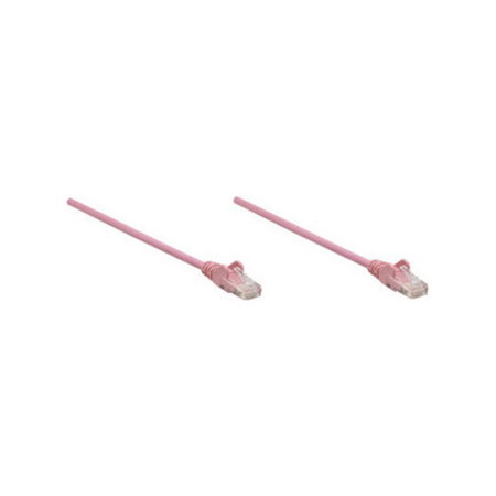 Intellinet Network Solutions Cat6 UTP Network Patch Cable, 50 ft (15.0 m), Pink
