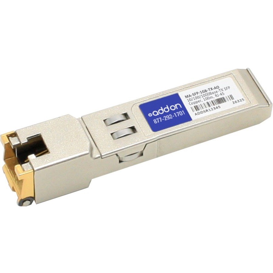 AddOn SFP - 1 x RJ-45 1000Base-T Network