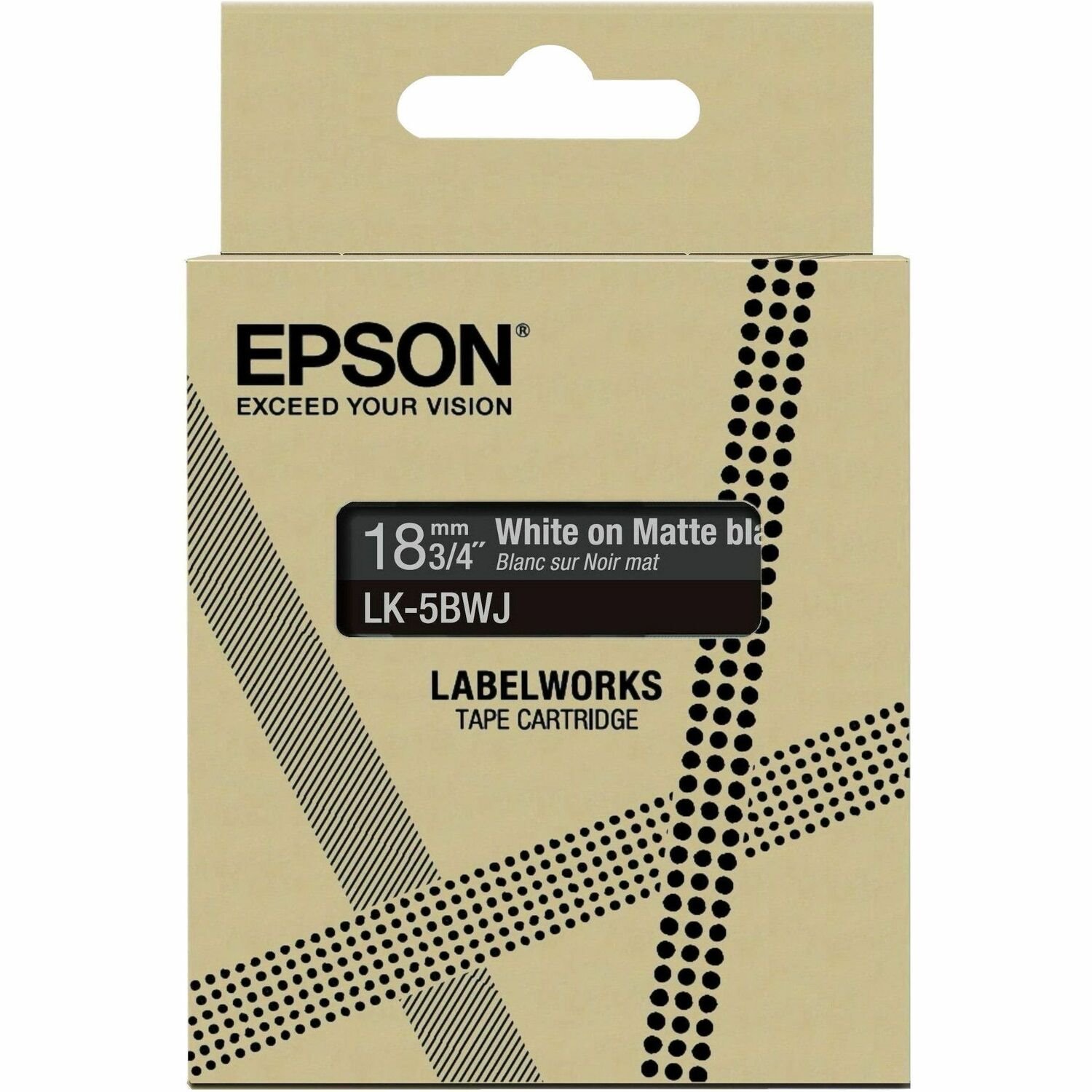 Epson LK-5BWJ Label Tape