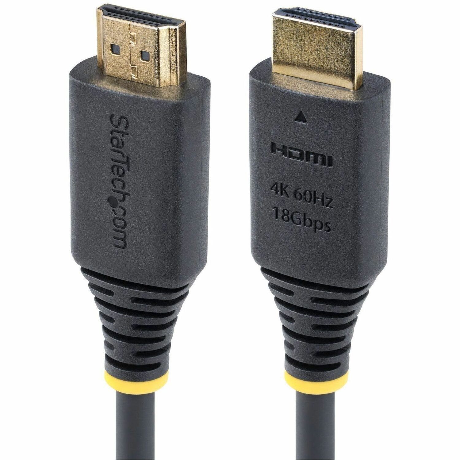 StarTech.com 50cm (1.6ft) Premium Certified High Speed HDMI Cable, 4K 60Hz/1440p 144Hz, 18Gbps, UHD HDMI 2.0 Cord, TPE Jacket