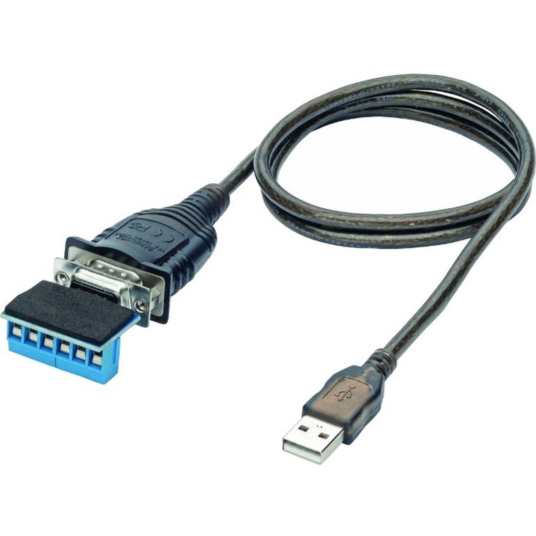 Eaton Tripp Lite Series USB to RS485/RS422 FTDI Serial Adapter Cable with COM Retention (USB-A to DB9 M/M), 30-in. (76.2 cm)