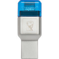 Kingston MobileLite Duo 3C Flash Reader - USB Type C, USB Type A - External