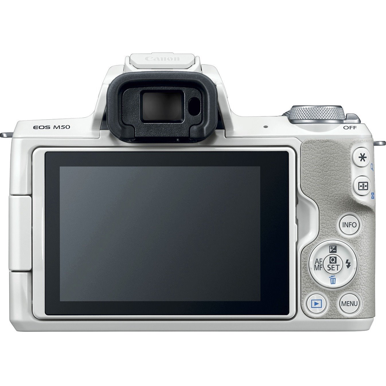 Canon EOS M50 24.1 Megapixel Mirrorless Camera with Lens - 0.59" - 1.77" - White
