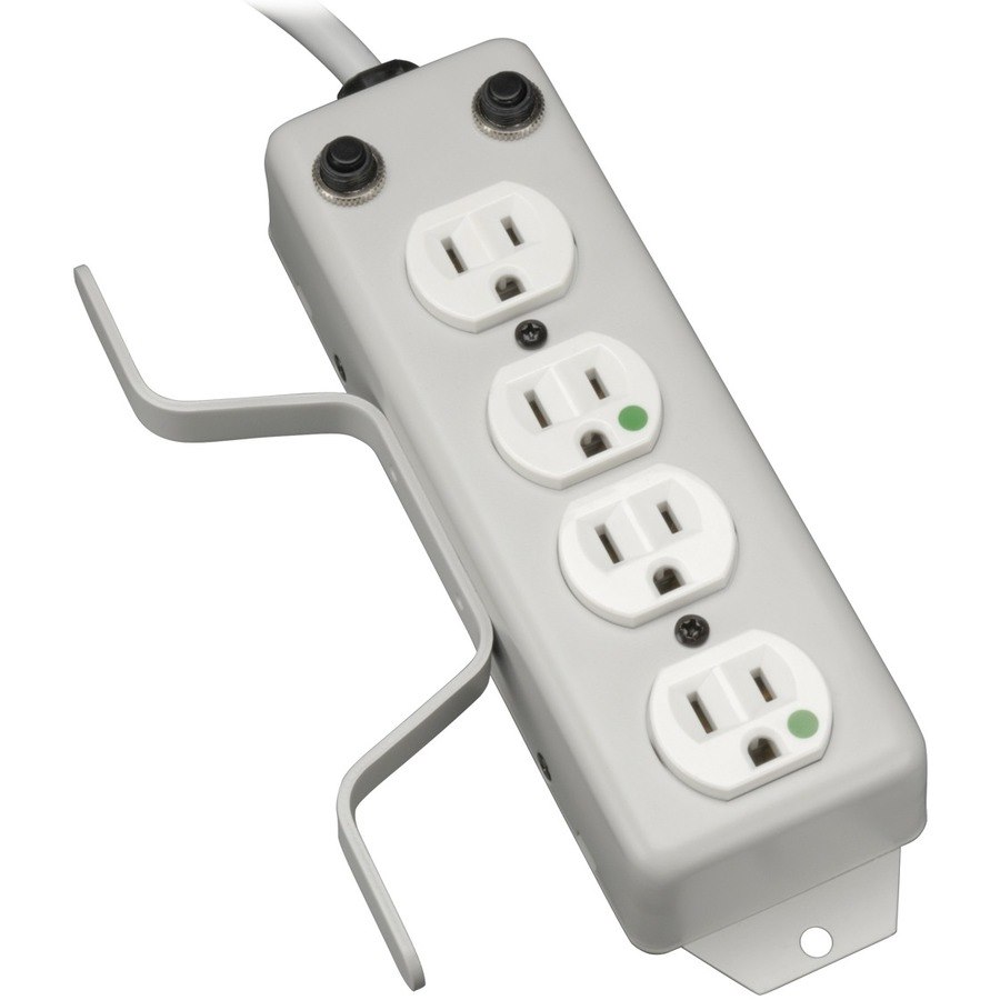 Tripp Lite by Eaton For Patient-Care Vicinity - UL 1363A Medical-Grade Power Strip, 4 Hospital-Grade Outlets, 10 ft. (3.05 m) Cord, Drip Shield