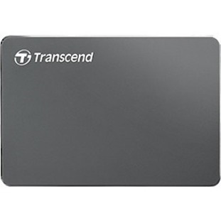 Transcend StoreJet 25C3 1 TB Portable Hard Drive - 2.5" External - SATA - Iron Gray