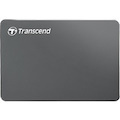Transcend StoreJet 25C3 1 TB Portable Hard Drive - 2.5" External - SATA - Iron Gray