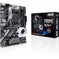 Asus Prime X570-P Desktop Motherboard - AMD X570 Chipset - Socket AM4 - ATX