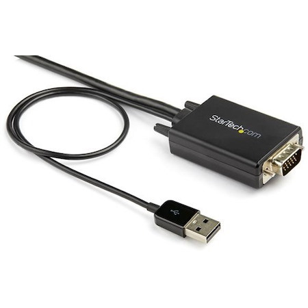 StarTech.com 3m VGA to HDMI Converter Cable with USB Audio Support - 1080p Analog to Digital Video Adapter Cable - Male VGA to Male HDMI