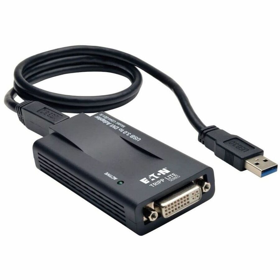 Eaton Tripp Lite Series USB to DVI Dual-Display External Video Graphics Card Adapter - USB 3.2 Gen 1, VGA Adapter, 512 MB SDRAM, 1080p