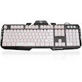 IOGEAR Kaliber Gaming Keyboard - Cable Connectivity - USB 2.0 Interface - English, French - QWERTY Layout - Imperial White