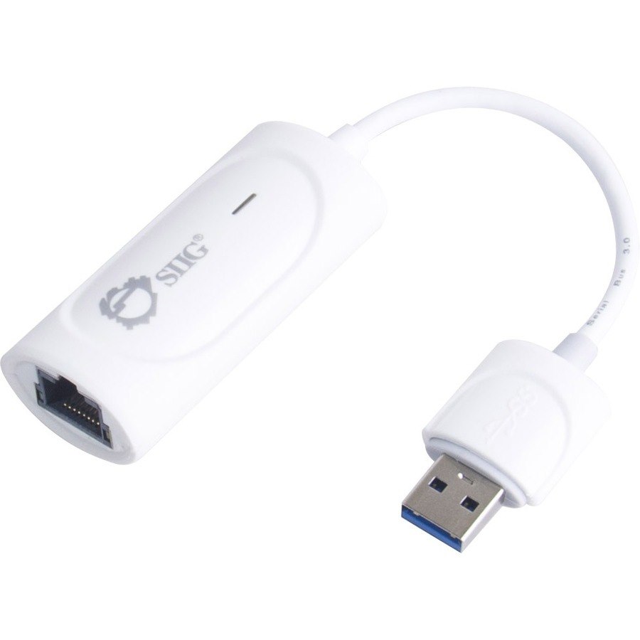 SIIG SuperSpeed USB 3.0 Gigabit LAN Adapter - White