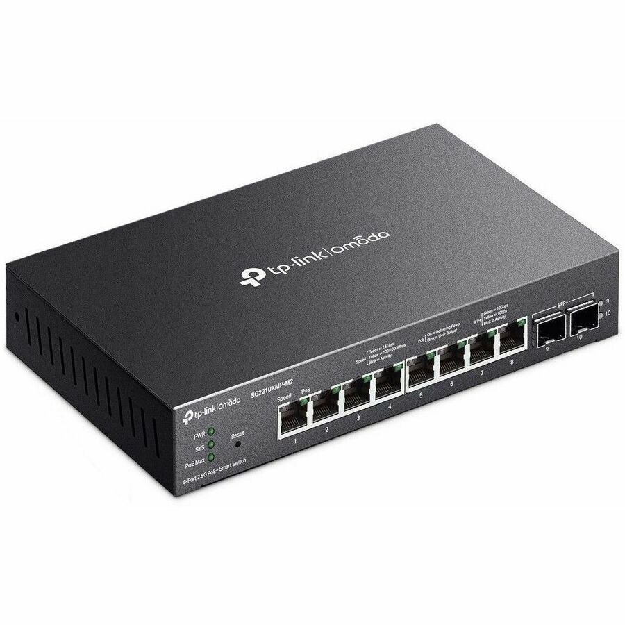 TP-Link Omada 8-Port 2.5GBASE-T and 2-Port 10GE SFP+ Smart Switch with 8-Port PoE+