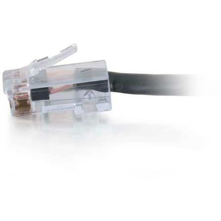 C2G-25ft Cat6 Non-Booted Network Patch Cable (Plenum-Rated) - Black